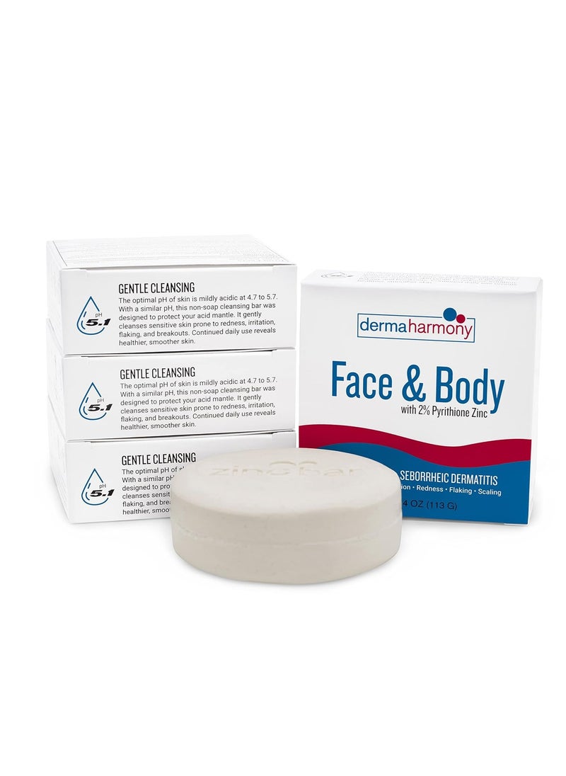 Dermaharmony Dermaharmony 2% Pyrithione Zinc Face & Body Cleansing Bar (4 oz)  - Image 1
