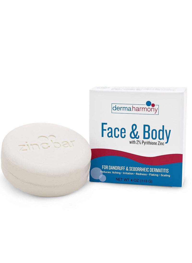 Dermaharmony Dermaharmony 2% Pyrithione Zinc Face & Body Cleansing Bar (4 oz)  - Image 2