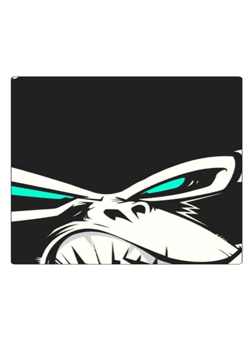RKN Printed Anti-Slip Gaming Mouse Pad Black/White/Green