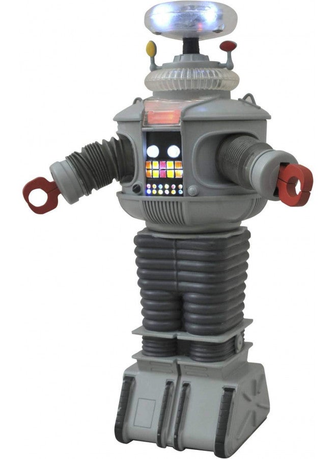 DIAMOND SELECT TOYS لعبة دايموند سيلكت: روبوت B9 الإلكتروني من مسلسل لوس في الفضاء، بأضواء وأصوات، متعدد الألوان، 10 بوصات، (AUG142281) - Image 1