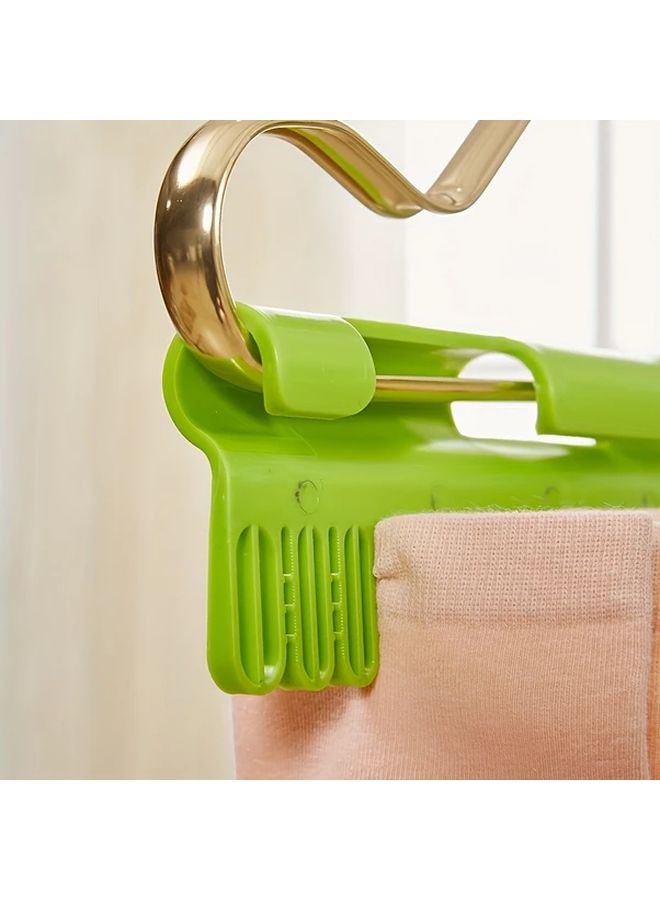 2pcs Black Windproof Sock Clips Space Saving Plastic Hanger For Drying Laundry - Image 3
