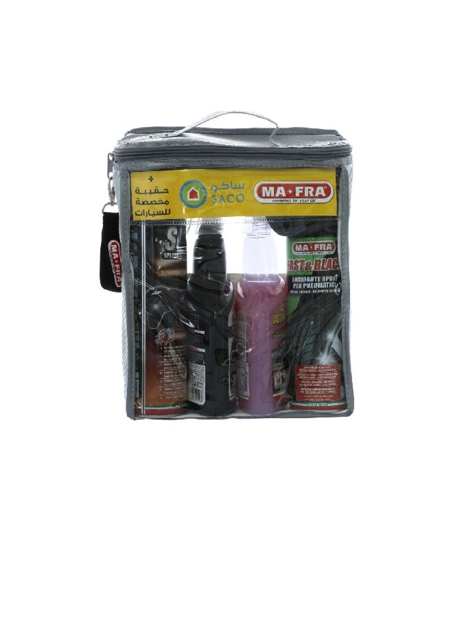 MA-FRA 5-Piece Fast and Black Lucidante Spray Car Washing Care Combo Kit Multicolour SPL54 - Image 2