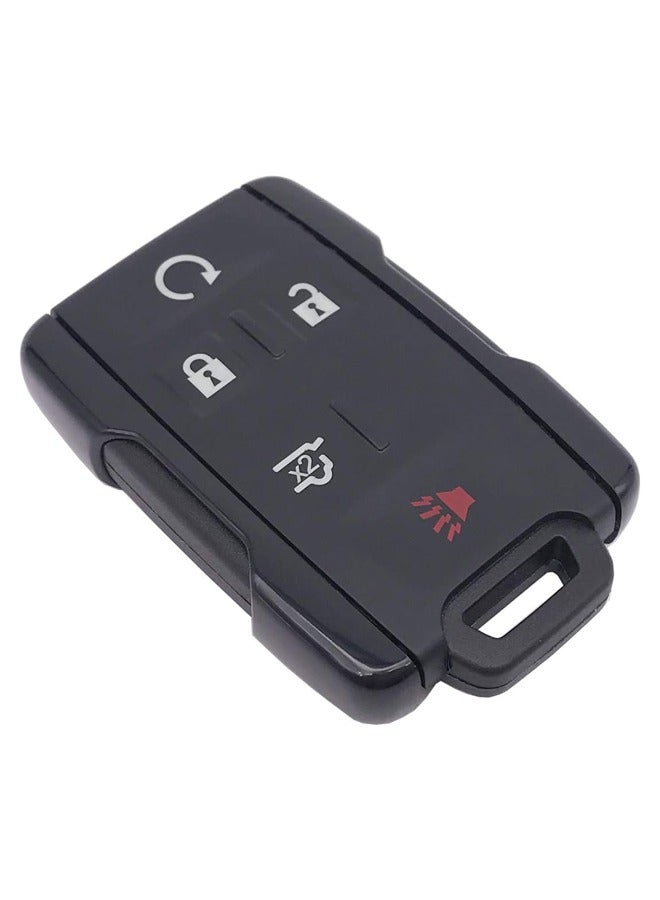 حافظة مفاتيح ذكية تناسب سيارة جي إم سي يوكون سييرا 1500 شيفروليه سوبربان تاهو مفتاح التحكم عن بعد الداخلي للسيارة (أسود، 5 أزرار) - Image 2