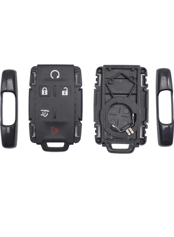 حافظة مفاتيح ذكية تناسب سيارة جي إم سي يوكون سييرا 1500 شيفروليه سوبربان تاهو مفتاح التحكم عن بعد الداخلي للسيارة (أسود، 5 أزرار) - Image 3