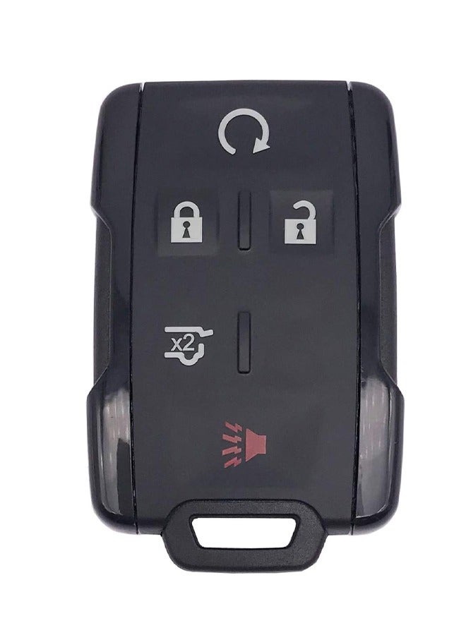 حافظة مفاتيح ذكية تناسب سيارة جي إم سي يوكون سييرا 1500 شيفروليه سوبربان تاهو مفتاح التحكم عن بعد الداخلي للسيارة (أسود، 5 أزرار) - Image 1