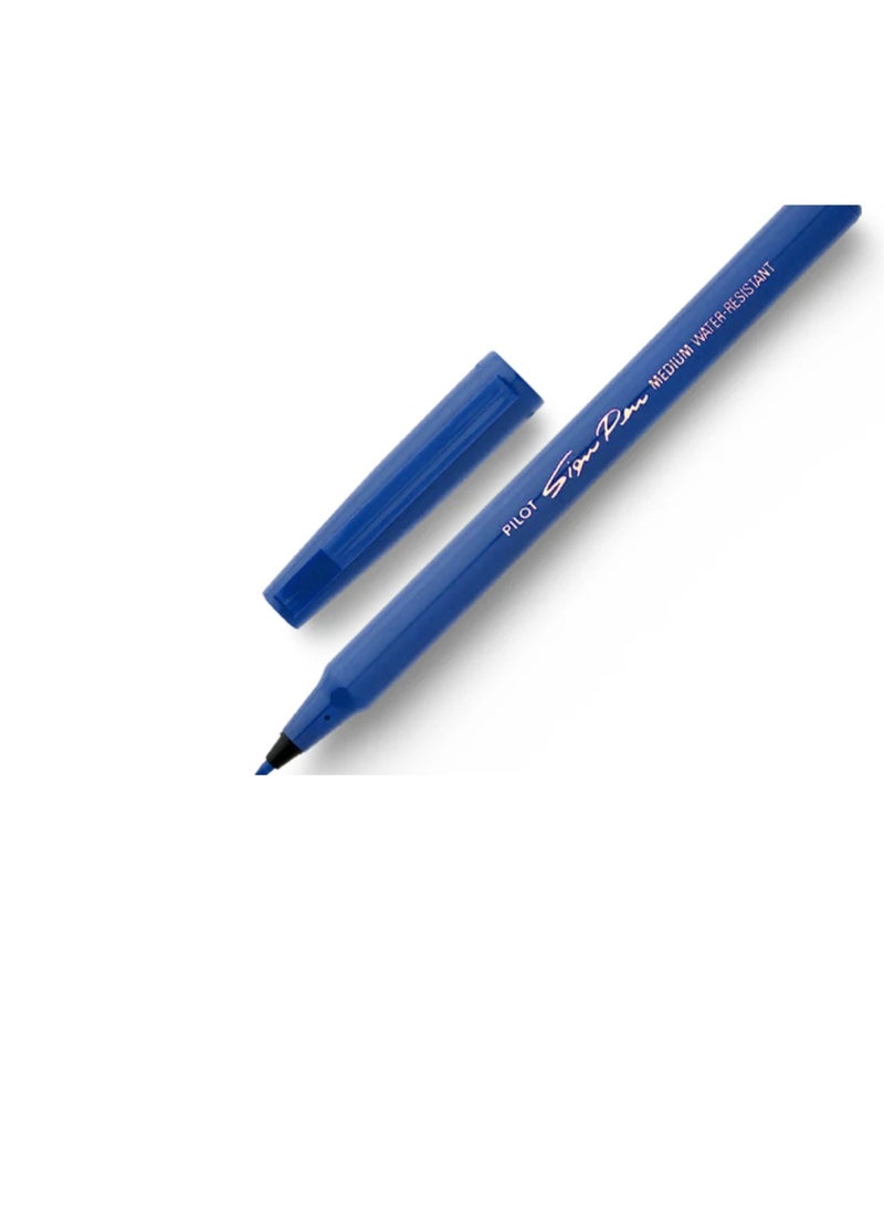 PILOT 4-Piece Waterproof Sign Pen Blue Ink - Image 4
