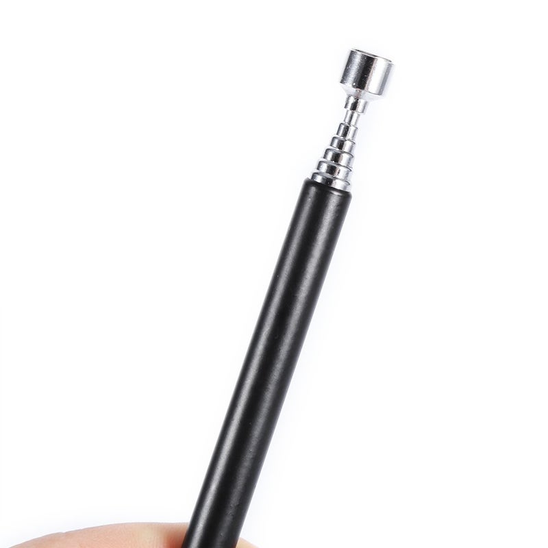 Akozon Powerful Flexible Telescoping Magnet + Telescopic Magnetic Pickup Tool Portable Easy Grip Portable Tool with Extendable Wand (Black) - Image 5