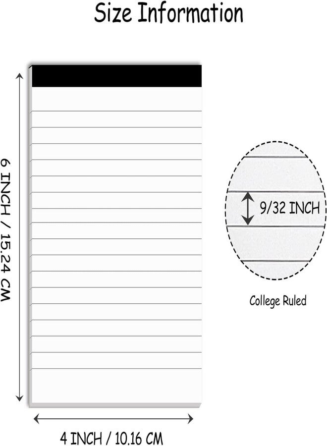 Nichela Notepad for Daily Planning and Organization of Work – 4 x 6-inches Lined Paper – Thick Bright White Paper – 30 Pages – Note Pads Ruled Pages – Pack of 30 - Image 2