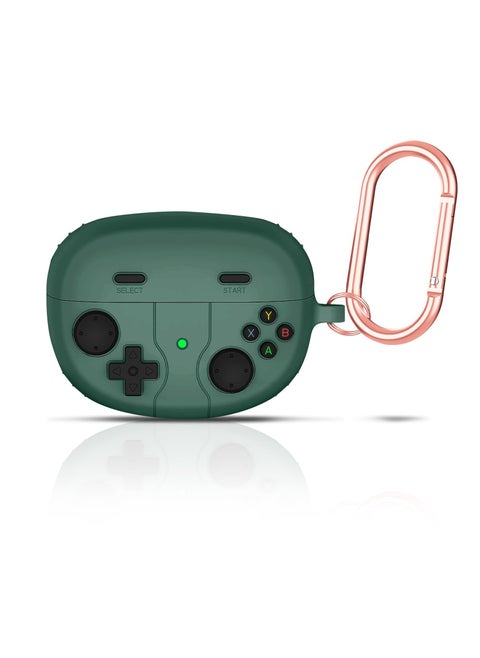 Game Consoles Silicone case for Bose Ultra Open Earbuds 2024, Shockproof Protective Case with Hooks, Silicone Full Protective Skin Cover for Bose Ultra Open Earbuds 2024, Green
