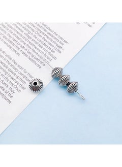 Vintage Alloy Bead Spacers DIY Jewelry Charm 16469-ancient silver round spacer beads 5x 7-hole 1.8-0.8g