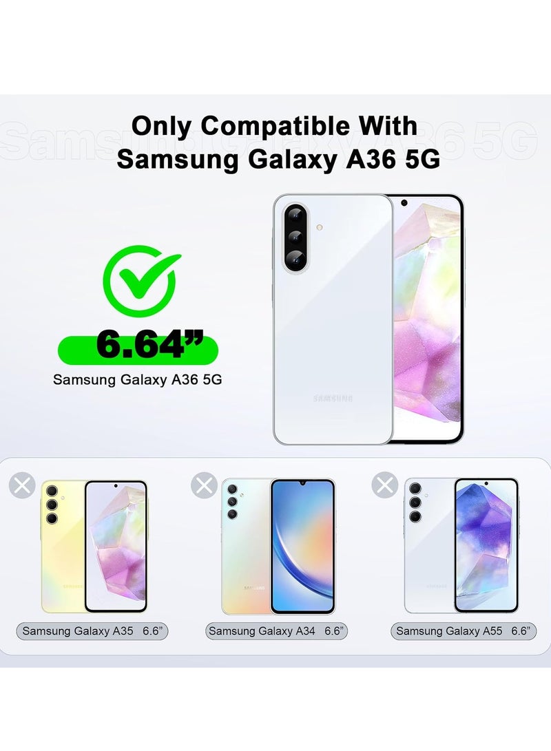 BORTONY Samsung Galaxy A36 Case Cover Soft Silicone Bumper Drop Protection Anti-Scratch Microfiber Lining Shockproof Slim Cover for Samsung Galaxy A36 - Image 2