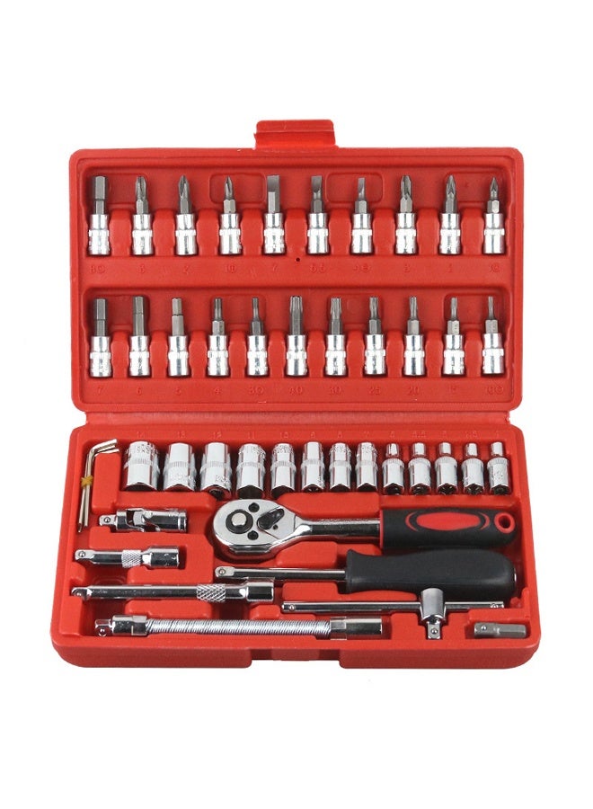 إيه تي إم مجموعة مفاتيح ربط وأدوات مكونة من 46 قطعة لإصلاح المنازل والسيارات - Image 1