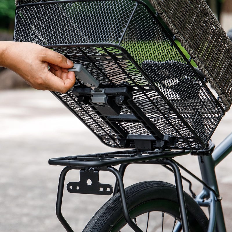 PINNAMAX Bike Rear Rack - Bicycle Pannier Rack Compatible with MIK System, Bike Cargo Rack for Disc Brake/Non-Disc Brake Mount - Height Adjustable for 26"-29" Frames - Image 2