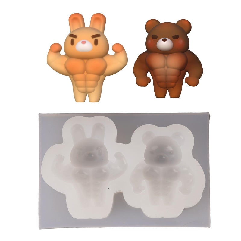 Bear Pattern Silicone Mold For DIY Chocolate Fondant Cake Decorations Color A - Image 3
