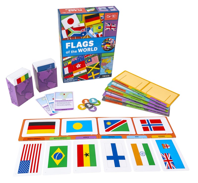 Tactic Flags of The World Family Card Game - Educational & Fun - Play & Learn About Flags, Nations & Geography - Image 4