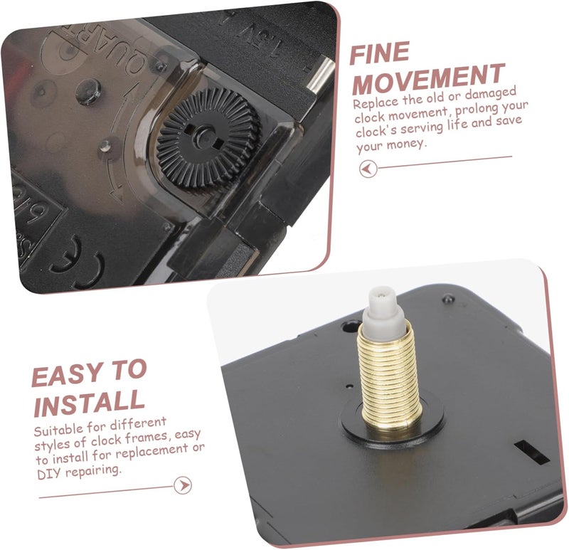 Quartz Clock Mechanism Replacement Kit with Silent Movement Durable Clock Hands and Easy Install Design and - Image 5