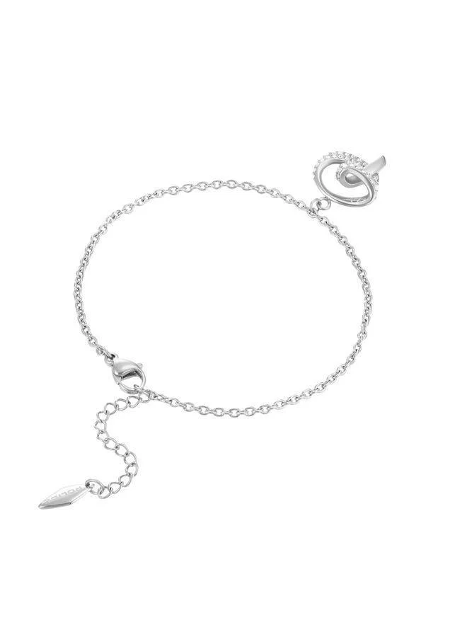 بوليس Flake Bracelet for Women Stainless Steel with CharmsPEJLB0002401