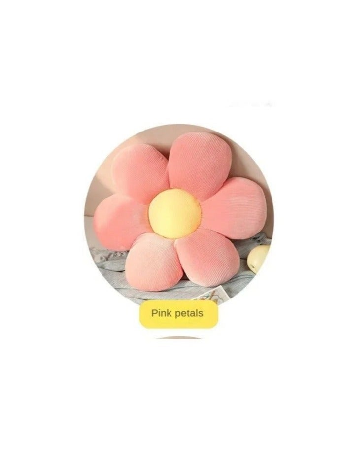 Flower Shaped Seating Cushion -Cute Daisy Pillow for Girls Tweens Room Décor Flower Floor Pillow for Reading and Lounging Comfy pink - Image 1