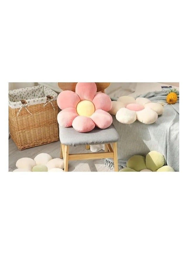 Flower Shaped Seating Cushion -Cute Daisy Pillow for Girls Tweens Room Décor Flower Floor Pillow for Reading and Lounging Comfy pink - Image 4