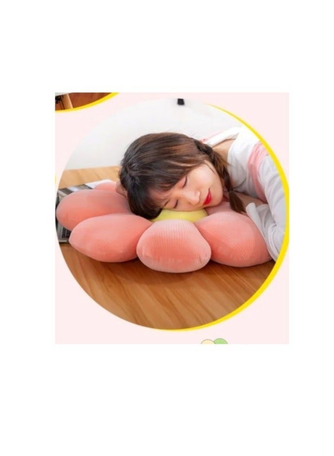 Flower Shaped Seating Cushion -Cute Daisy Pillow for Girls Tweens Room Décor Flower Floor Pillow for Reading and Lounging Comfy pink - Image 5
