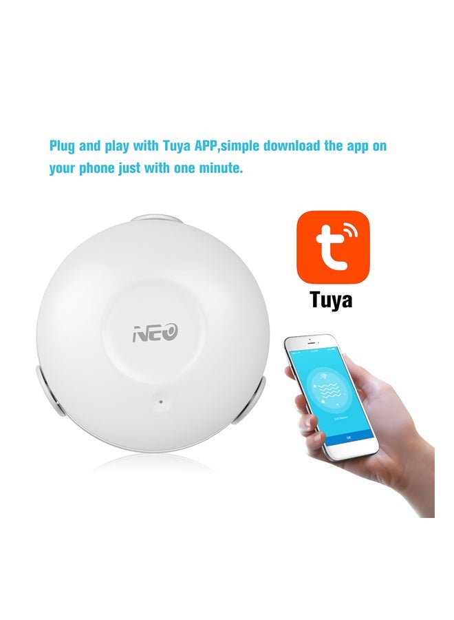 NIBEMINENT Water Flood Sensor White 9.6x5x8.7cm - Image 5