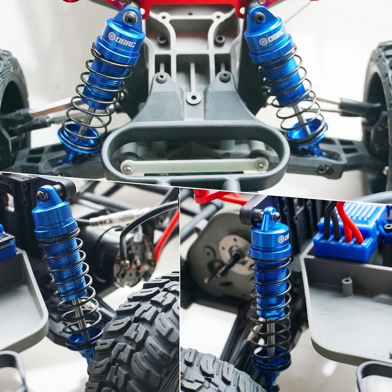 OGUNKE OGRC Oil Shock Absorber Damper Set for 1/10 Traxxas Models (Blue) - Image 2