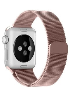 Generic Milanese Loop Stainless Steel Replacement Band For Apple Watch Series 5/6/7 38/40/41 Rose Gold  - Image 1