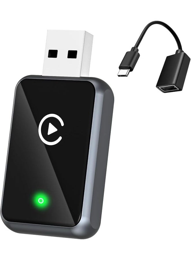 2025 Wireless CarPlay Adapter – Converts Wired CarPlay to Wireless, Mini Plug & Play Dongle with Fast Stable Connection for iPhone iOS 10+ - Image 1