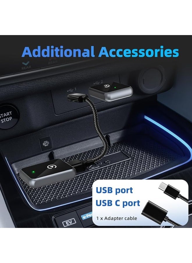 2025 Wireless CarPlay Adapter – Converts Wired CarPlay to Wireless, Mini Plug & Play Dongle with Fast Stable Connection for iPhone iOS 10+ - Image 4