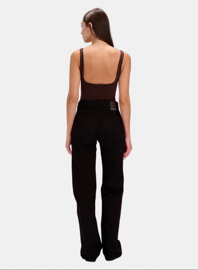 TGS Black Wide Leg Women Jeans - Image 5