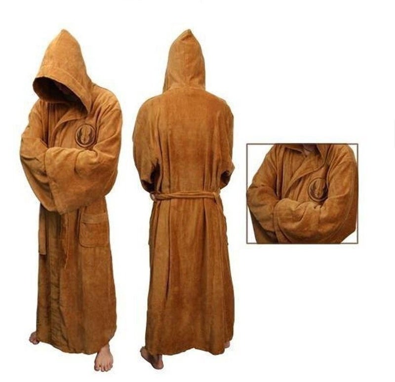 Star Wars Jedi Empire Unisex Flannel Robe Tawny Battle Gown