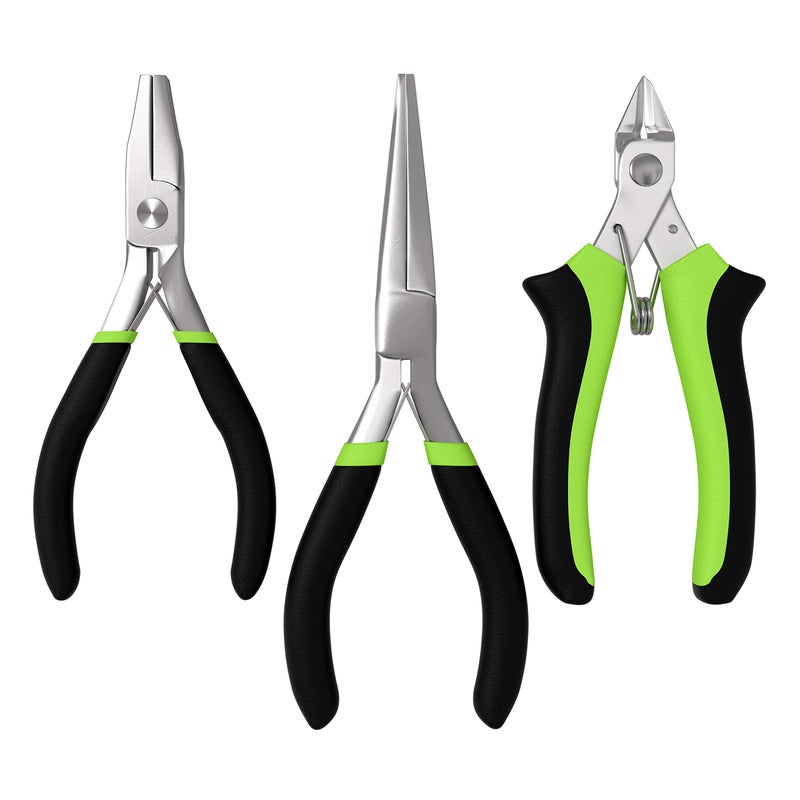 Fascinations Metal Earth 3-Piece Tool Set - Clipper - Flat Nose Pliers - Needle Nose Pliers - Image 1