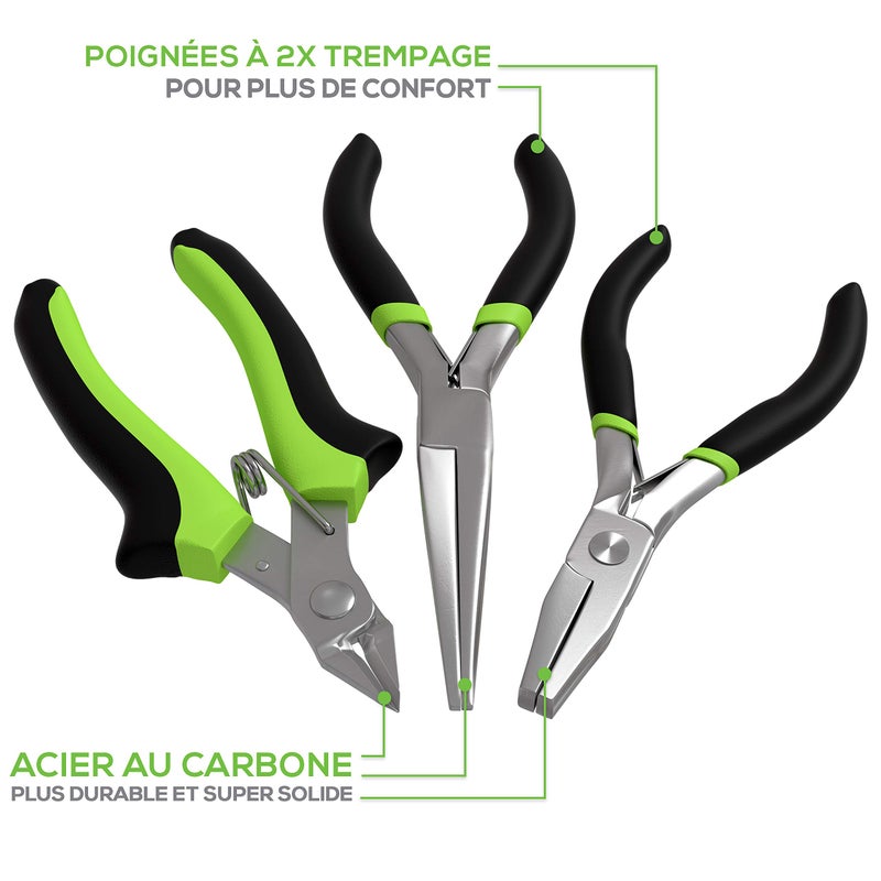 Fascinations Metal Earth 3-Piece Tool Set - Clipper - Flat Nose Pliers - Needle Nose Pliers - Image 5