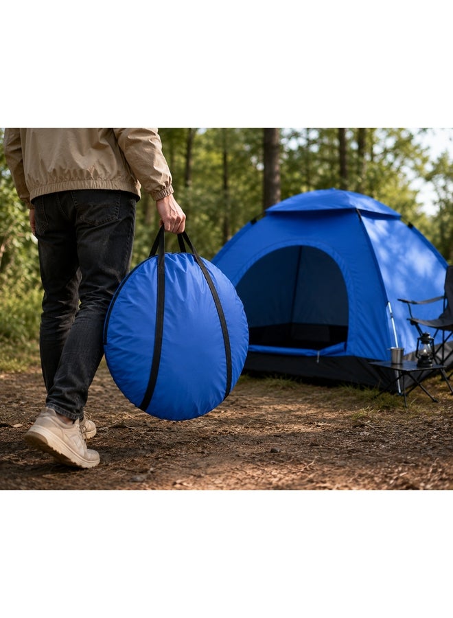 DEXO Automatic Pop-Up Instant Camping Tent 200X150X110CM , 2-3 Person Easy Setup Tent with UV Protection, Waterproof, Lightweight Travel Tent for Camping, Hiking & Festivals, Blue - Image 5