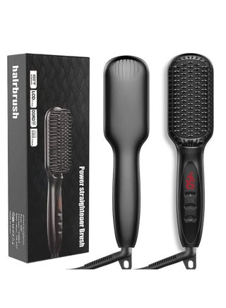 Hair Heated Straightening Brush,Negative Ion Hot Hair Brush for Smooth Frizz-Free Women Hair - Ceramic Flat Iron Brush - Dual Voltage Anti-Scald Safe Fast Heating - pzsku/Z4D7FB65BBA81A2D20857Z/45/_/1729579619/472451c5-3790-454c-8ee6-fd18da70f281