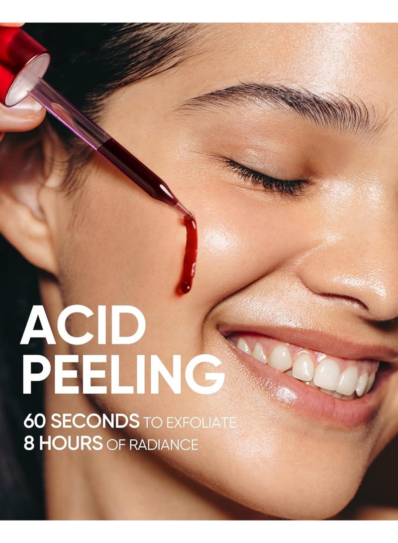 SKINTIFIC 12% AHA BHA PHA LHA Peeling Solution, Glycolic Acid Acne Treatment for Face, Exfoliating Peeling Serum for Dull, Rough, Oily Skin with Clogged Pores u0026 Dead Cells - Image 3
