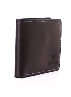 Generic Men Wallet leather (AM 2054) cow Material - 7 Credit Card Holder Money - 1 mesh slot for your ID - Small Wallets for Traveling .Black  - Image 2