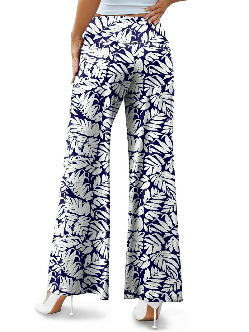 Arolina Palazzo Pants for Women Dressy Casual Wide Leg Pants for Women Stretchy Flowy High Waist Lounge Pants Trousers - Image 4