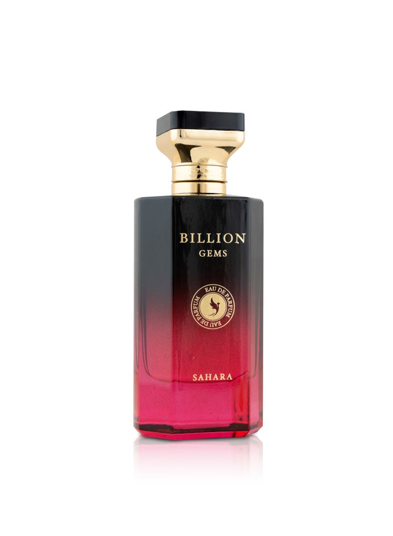 فولاري Billion Gems Sahara عطر للجنسين، 100 مل – زهري عنبري مع ورد الطائف، العنبر الرمادي والمرّ - Image 2