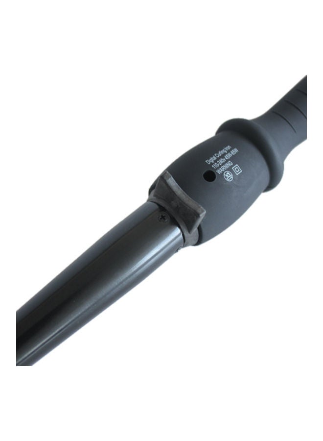 NIBEMINENT Ceramic Tapered Curling Iron With LCD Screen Black - Image 2