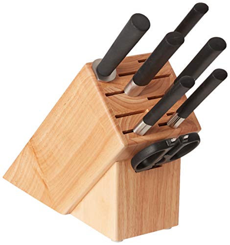 Shun Wasabi 8 Pc Block Set Paring 4 Deba 425 Utility 6 Nakiri 65 Chefs 8 Honing Steel Shears and 11Slot Block