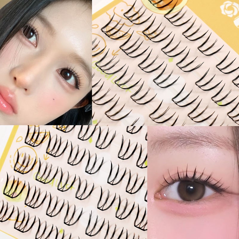 48 Pcs Girl Group Series False Eyelashes 7 9mm Z Z N T 1 C Shaped Curl Natural Fresh Makeup Look No Glue Required Reusable Beginner Friendly Korean Japanese Style - Image 4