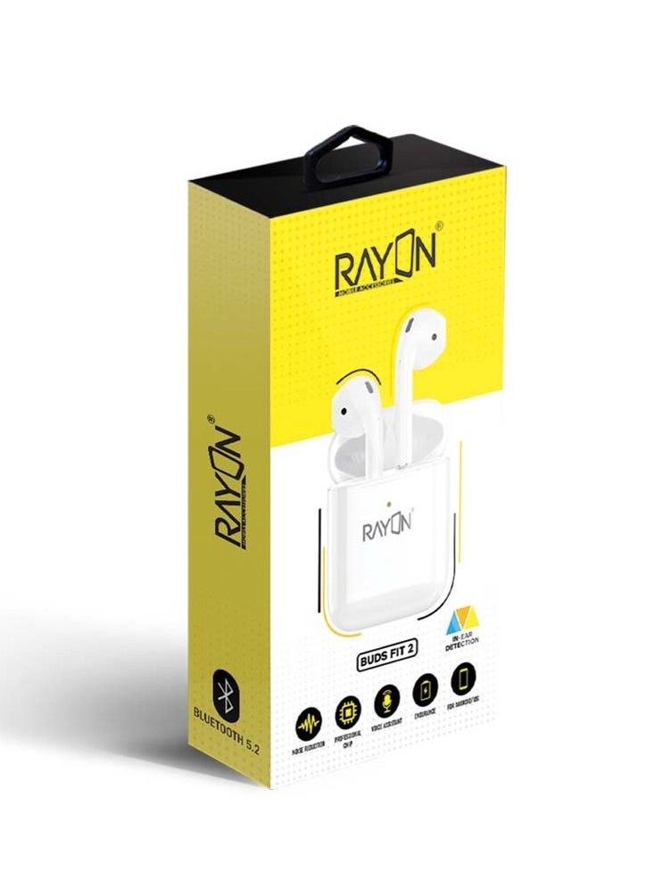 RAYON - Buds Fit 2 Bluetooth 5.3 High Bass Earphone for Android and iOS and OS - Image 1