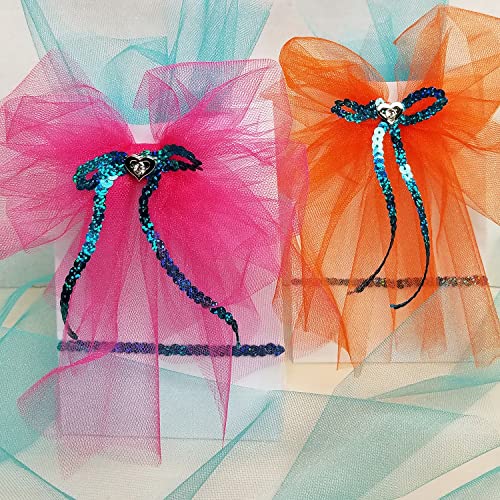 Expo International Shiny 6-Inch Tulle Spool, 25-Yard, Neon Pink - Image 3