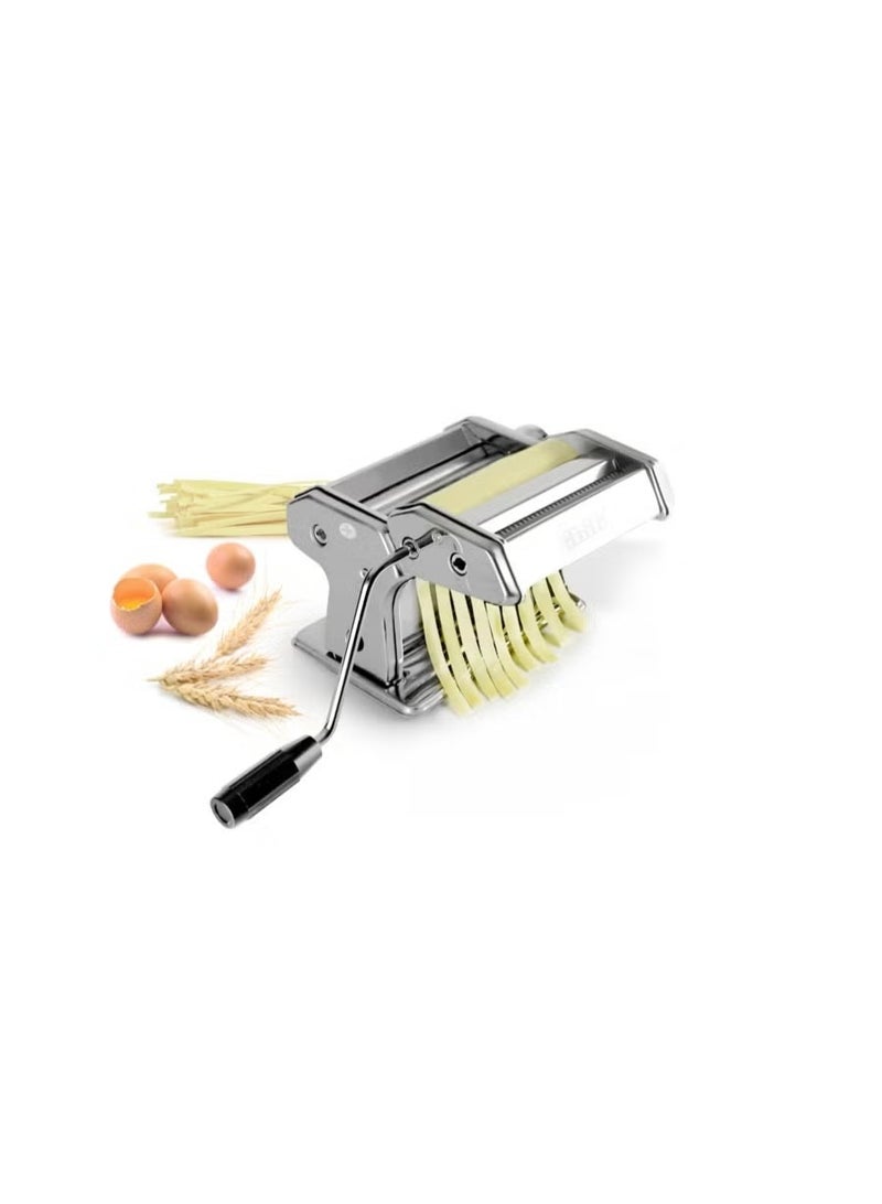 Pasta Maker Machine with 8 Adjustable Thickness Settings and 2 Width Blades for Spaghetti, Lasagna, Ravioli - Image 4