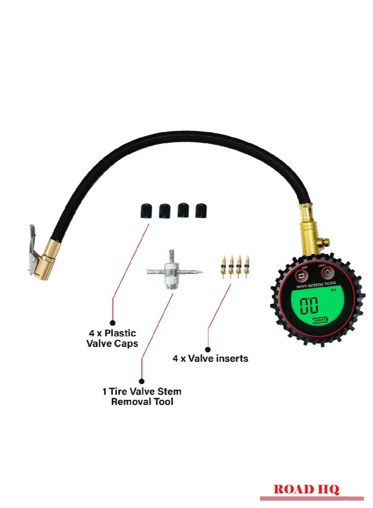 ROAD HQ Digital Tire Deflator 200PSI Air Down Offroad Kit with Precision Release Button Repair Tool Quickly Deflate 4x4 Off Road Tires TG-442 - Image 3