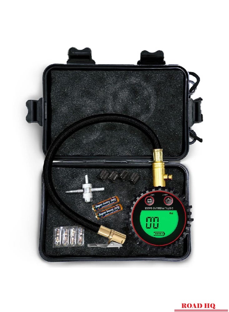 ROAD HQ Digital Tire Deflator 200PSI Air Down Offroad Kit with Precision Release Button Repair Tool Quickly Deflate 4x4 Off Road Tires TG-442 - Image 1