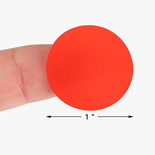 True-Ally 3000 Piece Red Color 1 Inch Round Dot Sticker Self Adhesive Labels Writable Surface for Inventory Organize, File Classification, Calendar Planner (Bright Red) - Image 2