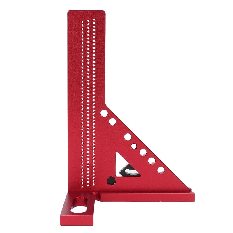 Woodworking Adjustable Aluminum Alloy Measuring Ruler for Design in Handcraft Tasks, 0-180° Angle Protractor for Engineers and Carpenters, Anodized Finish for Durability, Woodworkers (Red and - Image 4