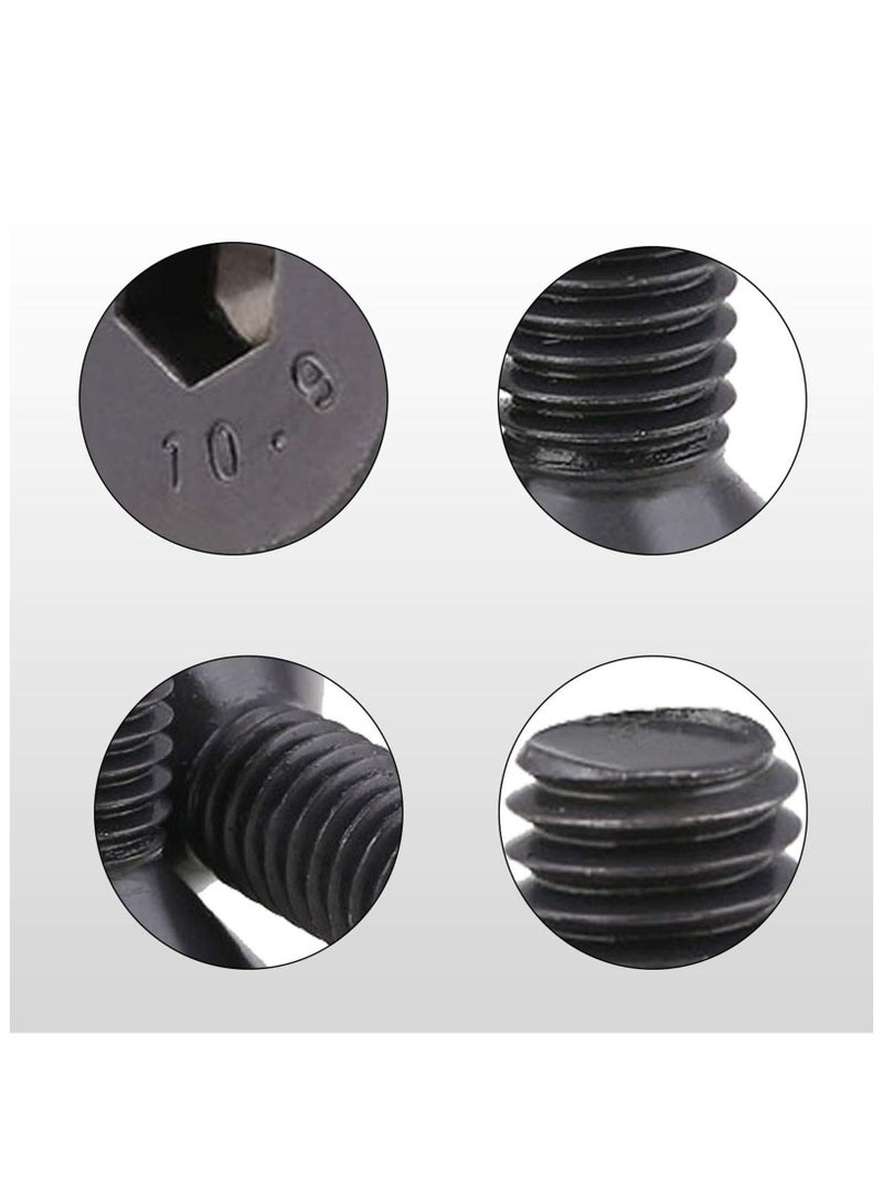 CMGTYYD. مسامير لولبية، 50 قطعة طقم براغي ذات رأس مسطح 20 مم برأس مسطح برأس غاطس أسود من سبائك الصلب سداسية الرأس سداسية الرأس من الفولاذ، براغي لولبية سداسية الرأس - Image 2
